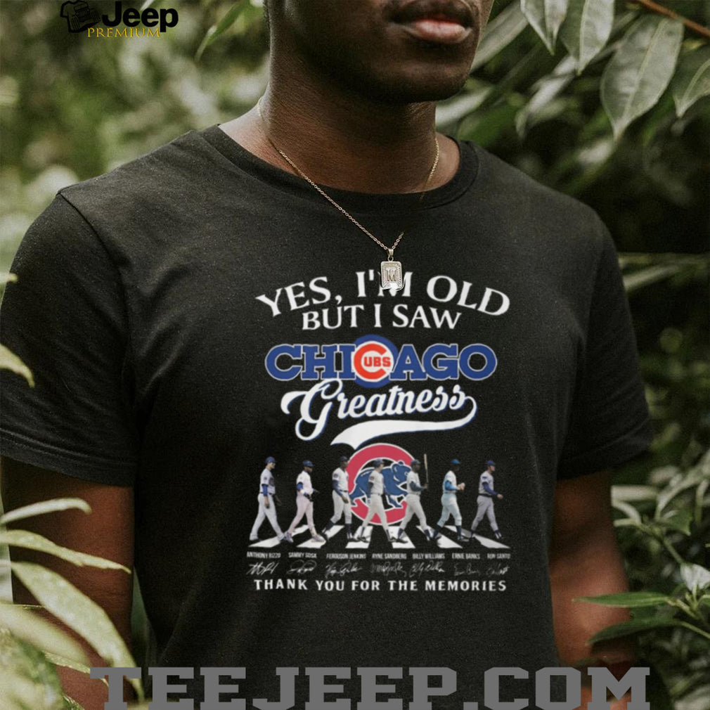 Chicago Cubs Greatness Abbey Road Legends Signatures T Shirt