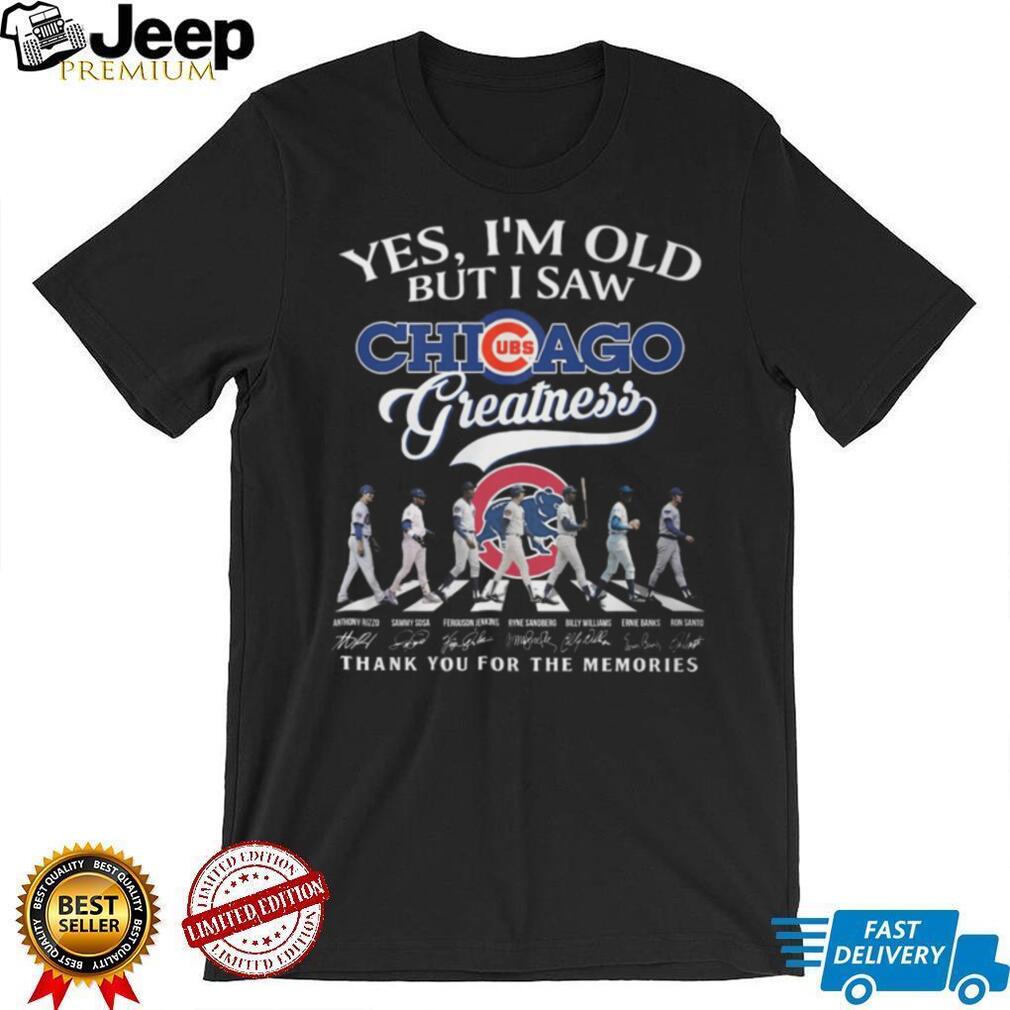 Chicago Cubs Greatness Abbey Road Legends Signatures T Shirt