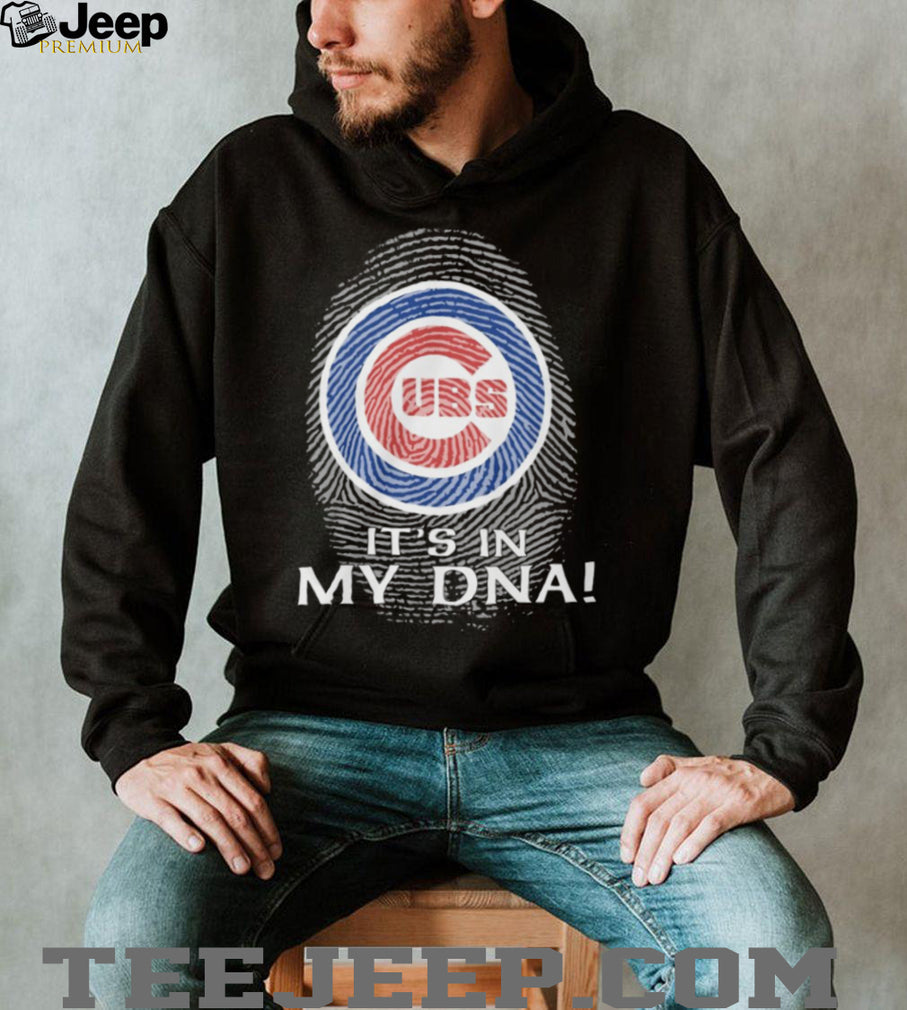 Chicago Cubs MLB “It’s In My DNA” Fingerprint Logo Fan T Shirt