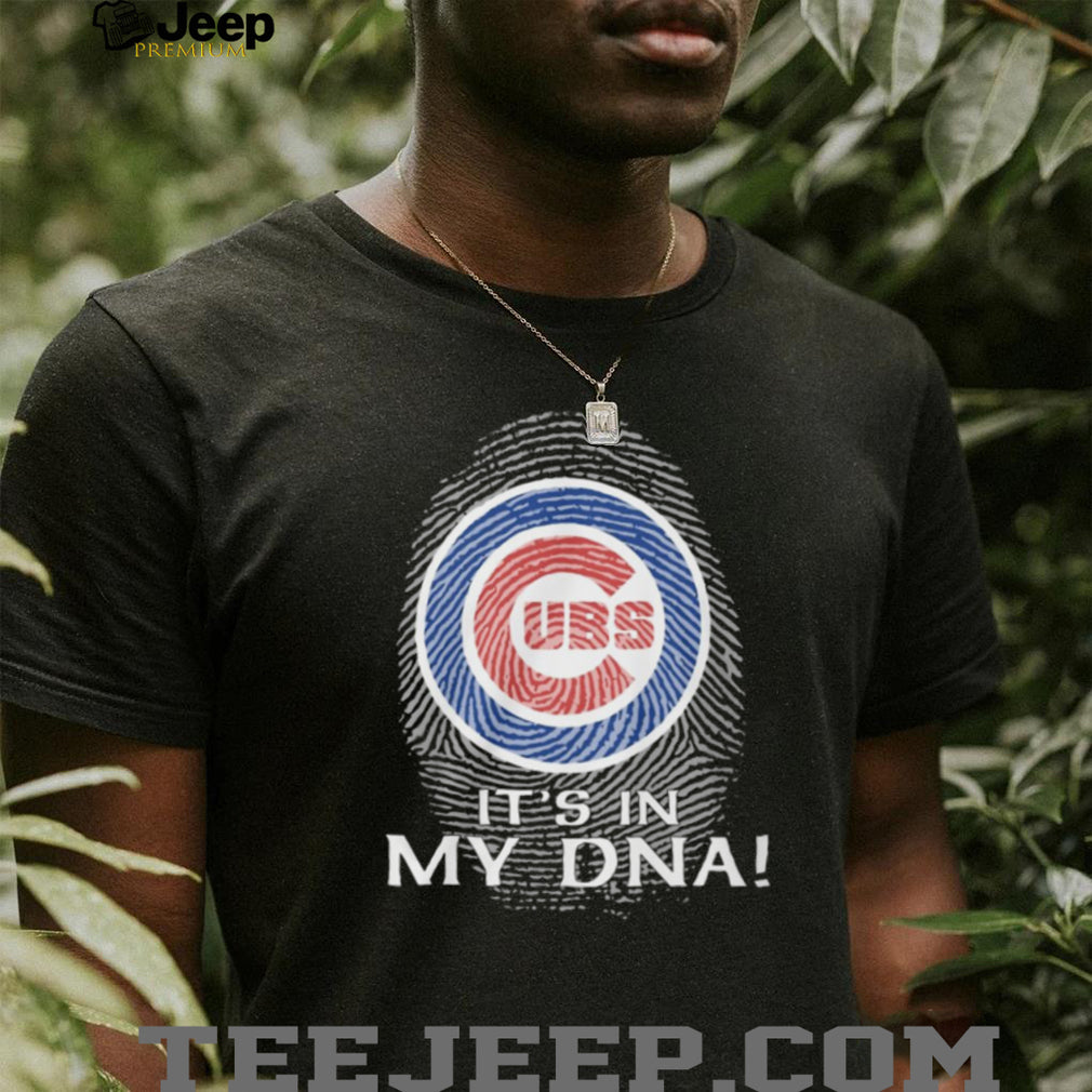Chicago Cubs MLB “It’s In My DNA” Fingerprint Logo Fan T Shirt