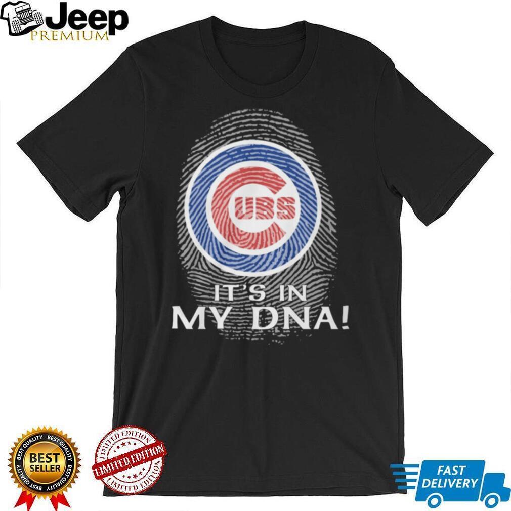 Chicago Cubs MLB “It’s In My DNA” Fingerprint Logo Fan T Shirt