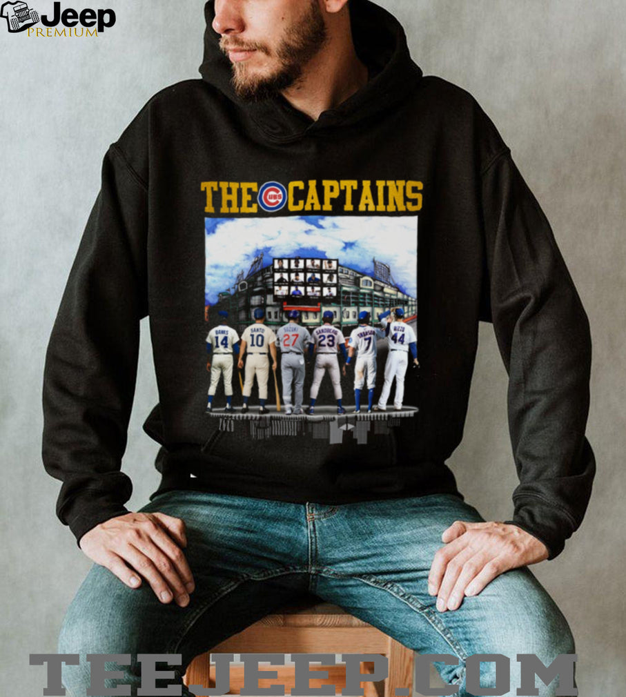 Chicago Cubs “The Captains” Wrigley Field Legends Signature T Shirt