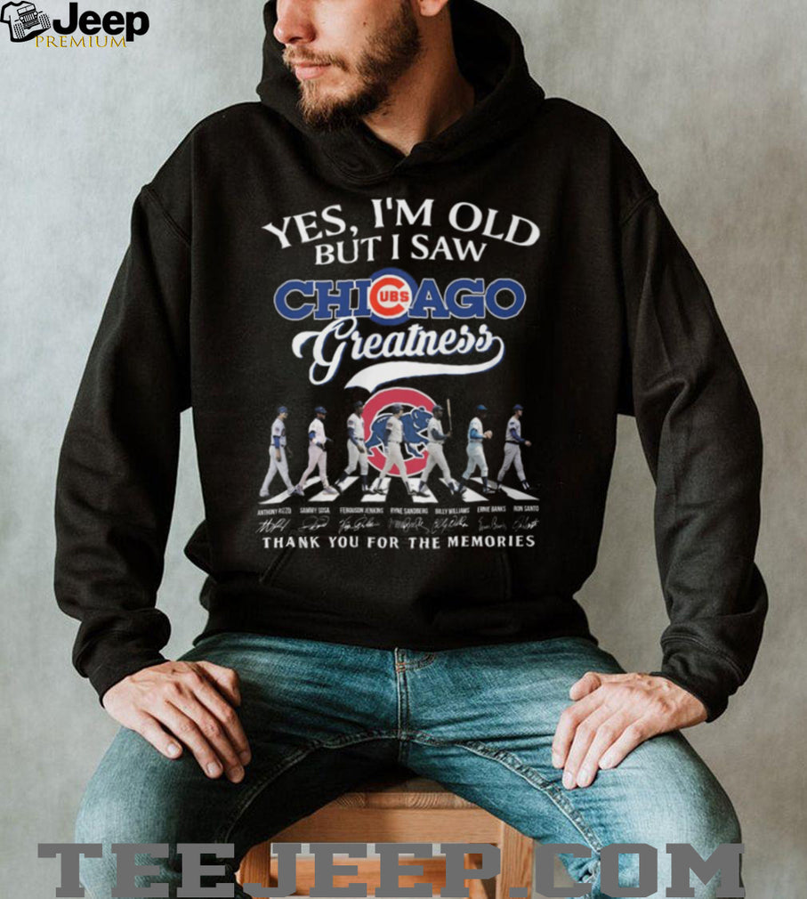 Chicago Cubs “Yes I’m Old But I Saw Greatness” Abbey Road Style T Shirt