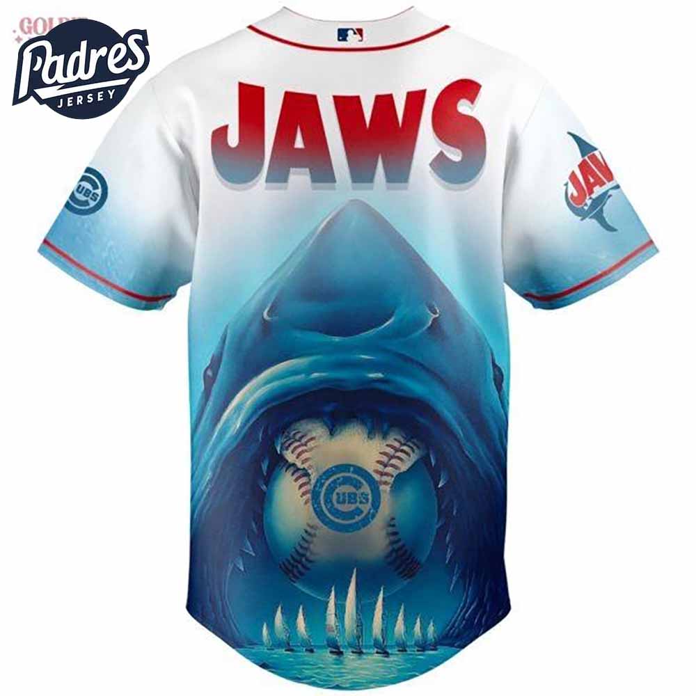 Chicago Cubs x Jaws 2025 Baseball Jersey - Padres Jersey Oasis: Elevate Your Baseball Style Game T-Shirts,... (Image 3)