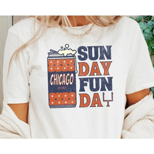 Chicago Football Shirt, Chicago Bear Shirt, Chicago Football Gift, Bear Football Shirt, Vintage Football Shirt, Game Day Shirt