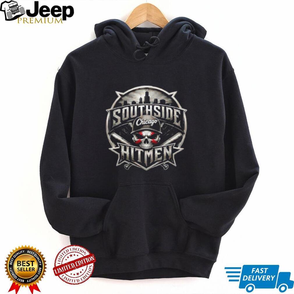 Chicago Southside Hitmen Skull Baseball Skyline Sports T Shirt