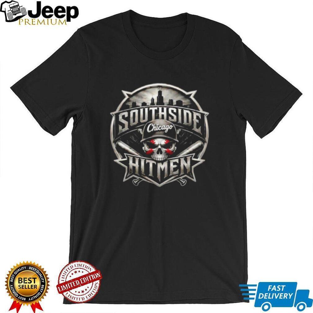 Chicago Southside Hitmen Skull Baseball Skyline Sports T Shirt