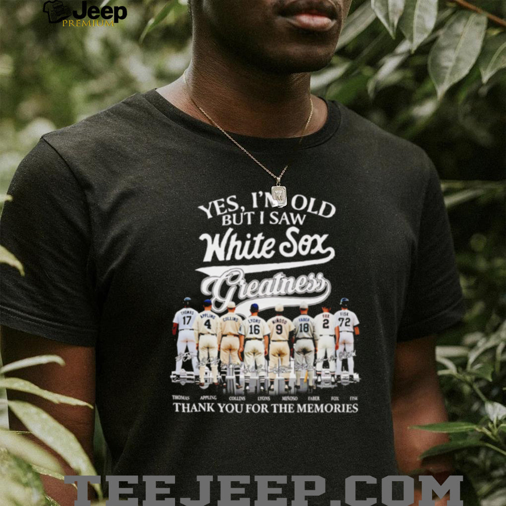 Chicago White Sox Greatness Baseball Legends Signatures Memories T Shirt