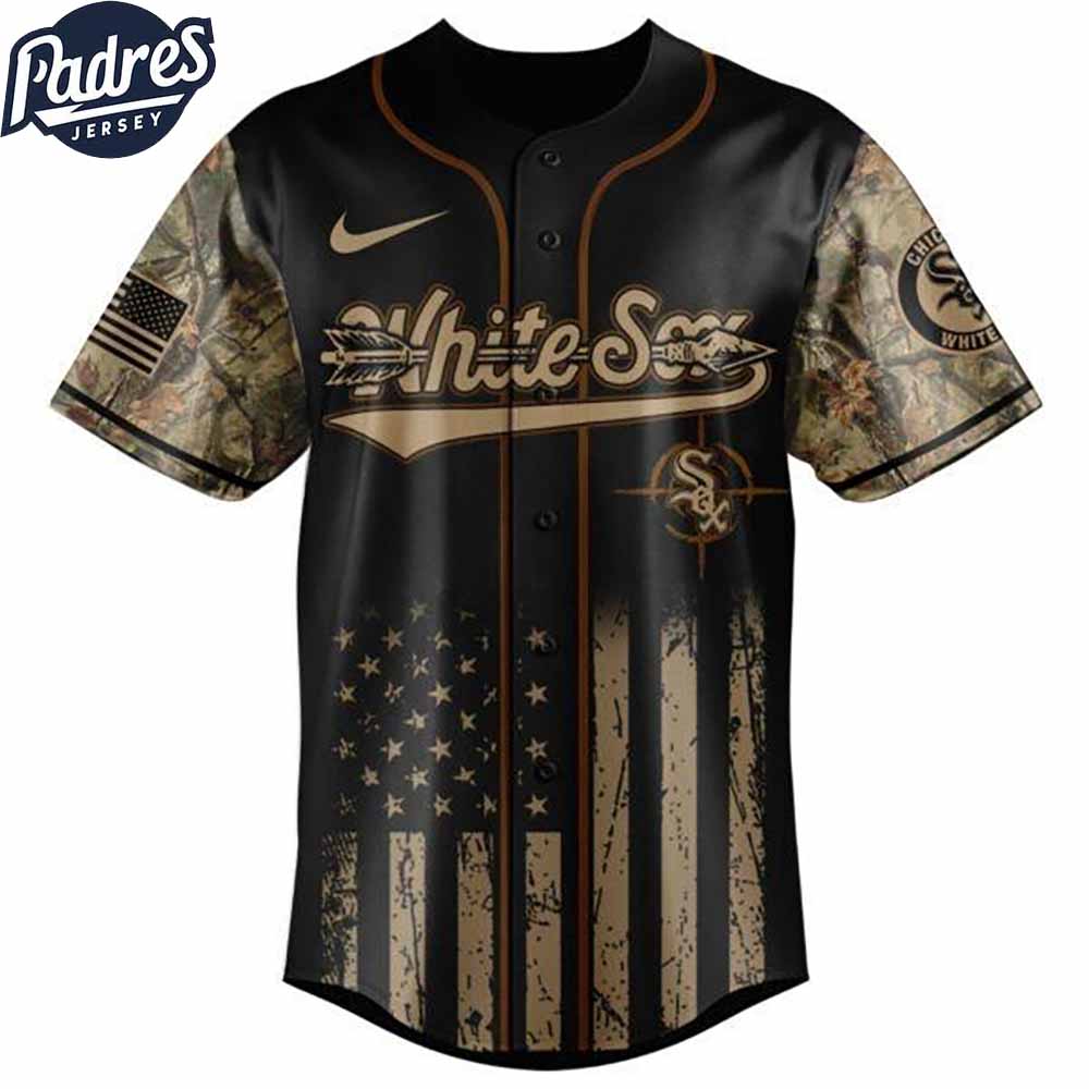 Chicago White Sox MLB X Deer Hunting Personalized Baseball Jersey - Padres Jersey Oasis: Elevate Your Baseball... (Image 2)