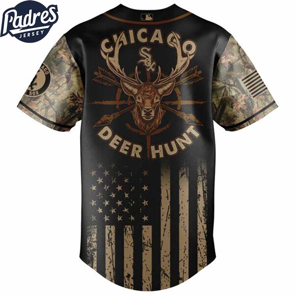 Chicago White Sox MLB X Deer Hunting Personalized Baseball Jersey - Padres Jersey Oasis: Elevate Your Baseball... (Image 3)