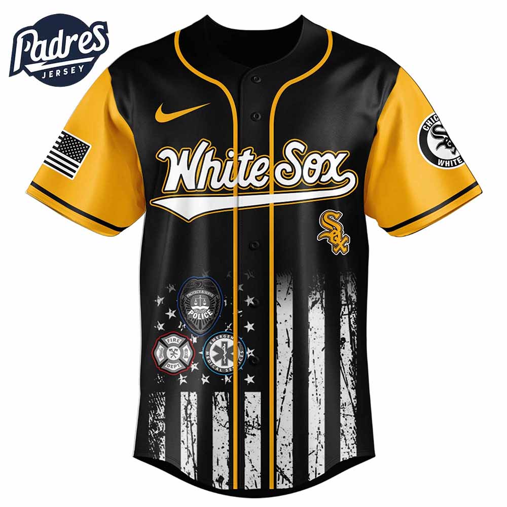 Chicago White Sox MLB x First Responders Baseball Jersey - Padres Jersey Oasis: Elevate Your Baseball Style... (Image 2)