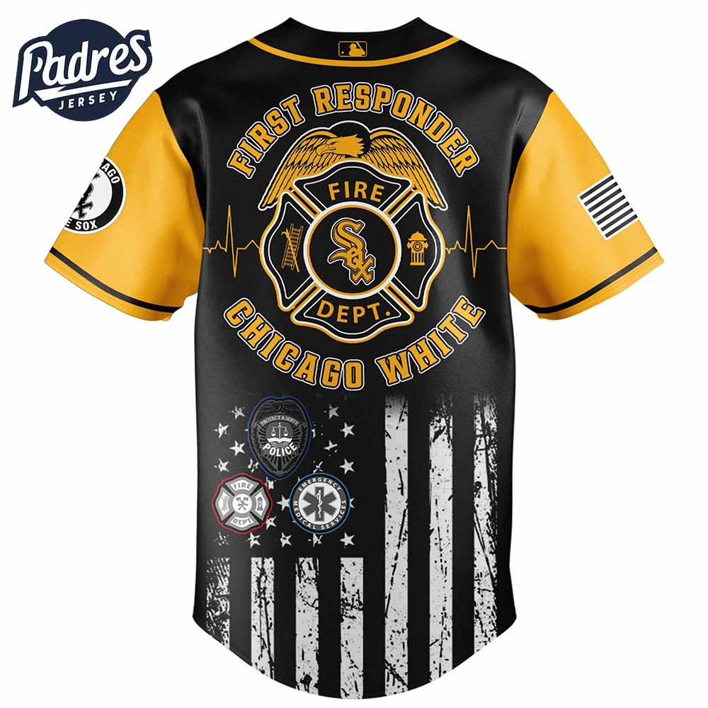 Chicago White Sox MLB x First Responders Baseball Jersey - Padres Jersey Oasis: Elevate Your Baseball Style... (Image 3)