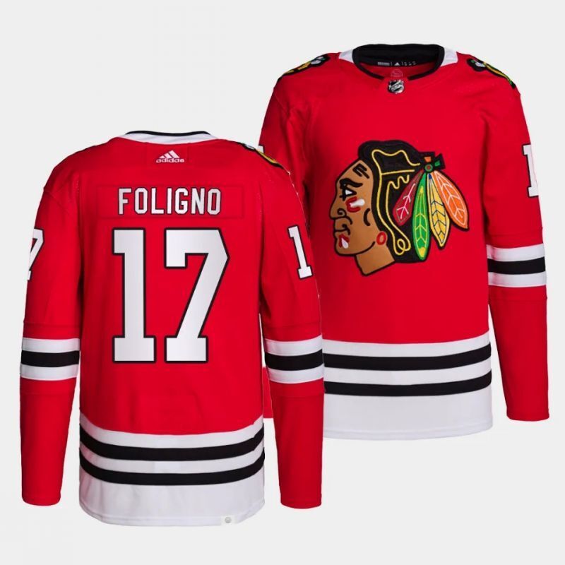 Chicago Blackhawks #17 nick foligno home primegreen authentic pro red jersey