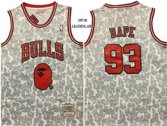 Chicago Bulls 1997-98 A BATHING APE x jersey Style 2