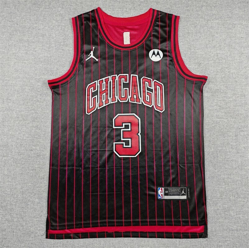 Chicago Bulls #3 Josh Giddey 26 Bulls 3 Black Style 4