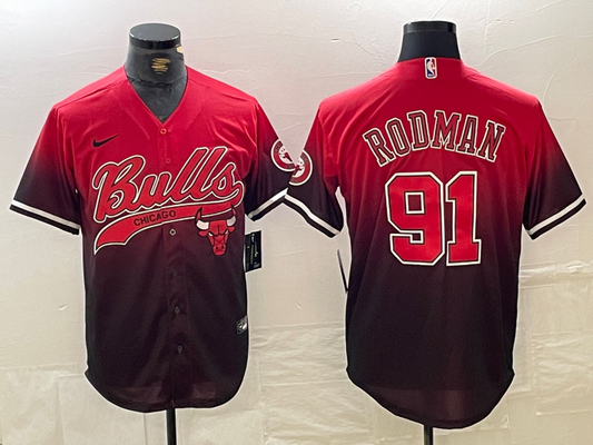 Chicago Bulls #91 Dennis Rodman NBA Collaboration