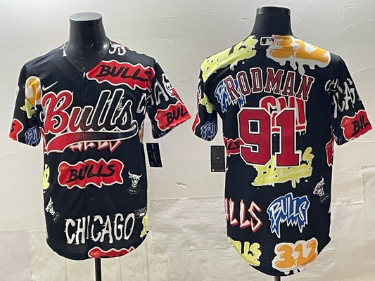 Chicago Bulls #91 Dennis Rodman nba Bulls Special Edition