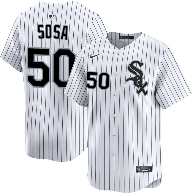 Chicago White Sox #50 Lenyn Sosa White 2025 Home Limited Stitched Baseball Jersey