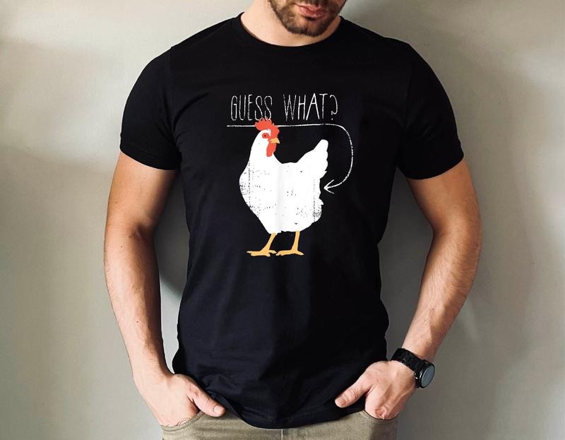 Chicken Dad Shirt, Guess What Chicken Butt Shirt, Funny Dad Joke Shirt, Father's Day Gift, Dad Shirt, Chicken Lover Shirt