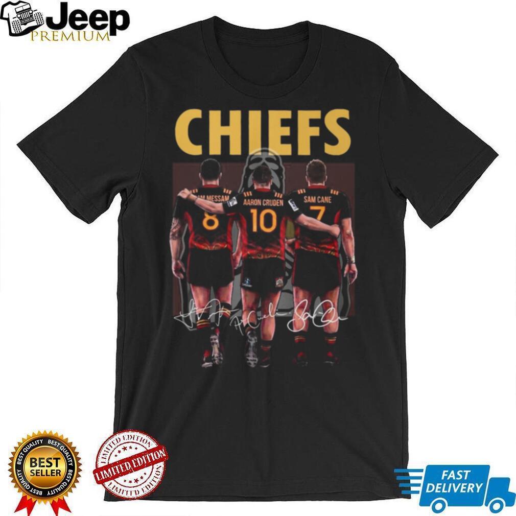 Chiefs Rugby Legends Signature T Shirt Messam, Cruden, Cane Fan Gear