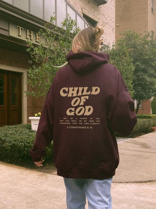 Child Of God Hoodie Corinthians Faith Christianity Religious Sweatshirt Gift Aesthetic Christian Apparel Jesus Faithful Christian Shirt