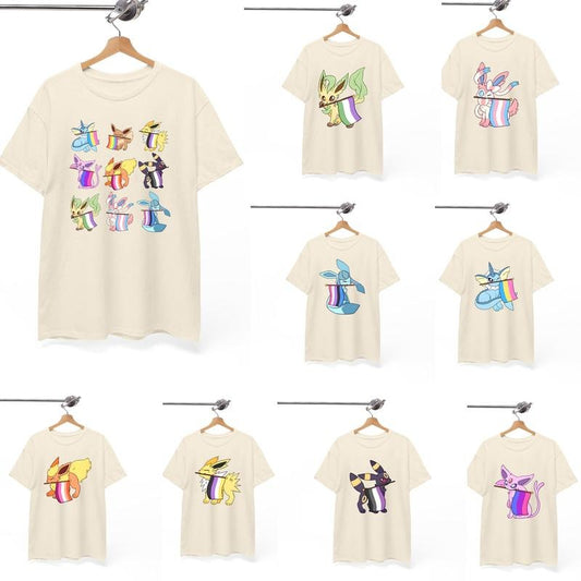 Choose Eevee LGBTQ, Pride Flag Eeveelutions, Happy Pride Month, LGBTQ+ Support Shirt, Rainbow Shirt, Pride Flag Shirt