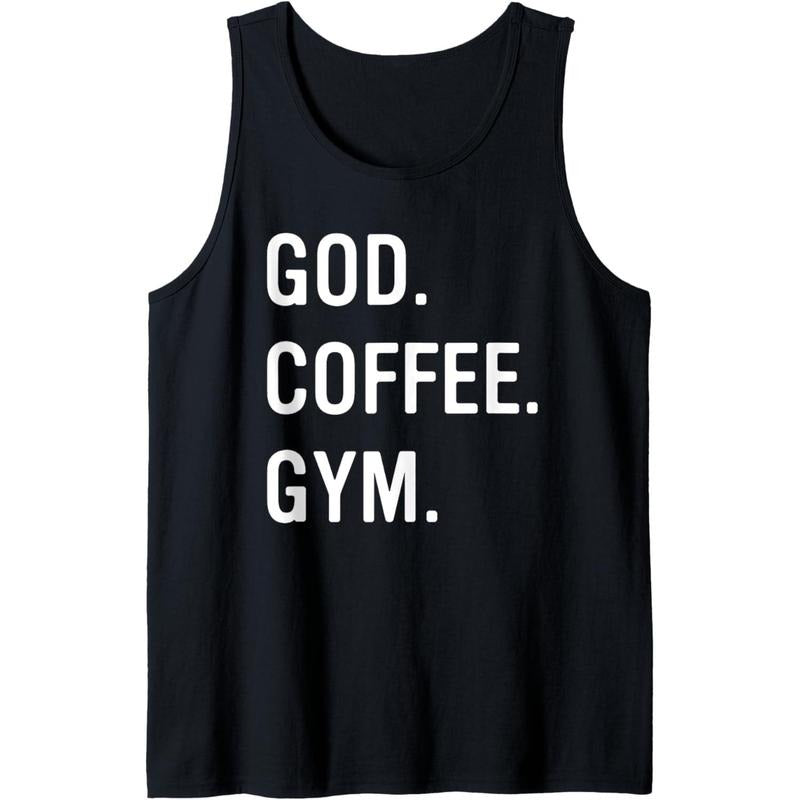 Christian God Coffee Gym Workout Women Tank Top MADE IN USA