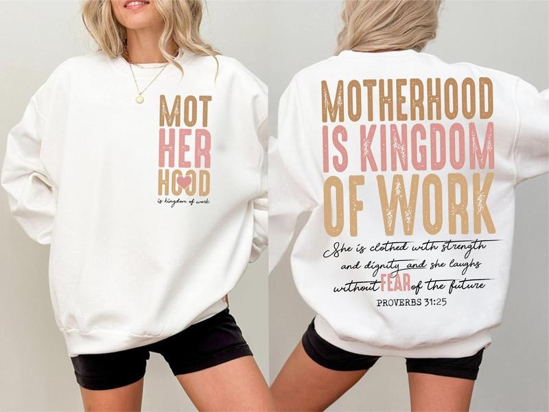 Christian Mom shirt, Retro Mama shirt, Motherhood is Kingdom Work shirt, Christian Mothers Day shirt, Mama Shirt