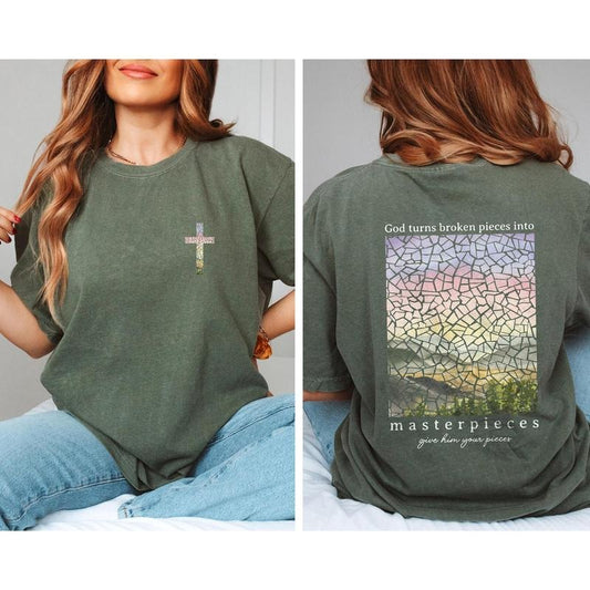 Christian Shirts Comfort Colors Bible Verse Shirt Christian TShirt Religious Gift Jesus Shirt Christian Apparel T Shirt Baptism Gift for Her