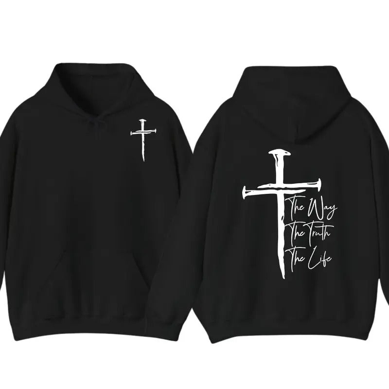 Christian T-shirt, Hoodie Faith Over Fear Tee, christian apparel - Jesus Tops for Men - Menswear, Underwear, Streetwear, Casual, Crewneck, Round Neck