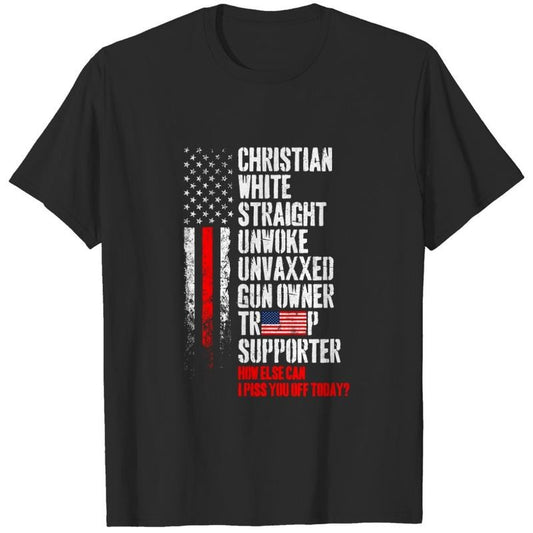 Christian White sweatshirt Straight Unwoke Unvaxxed Guns Owner  T-shirt, sweater and Hoodie | WearSparks.com
