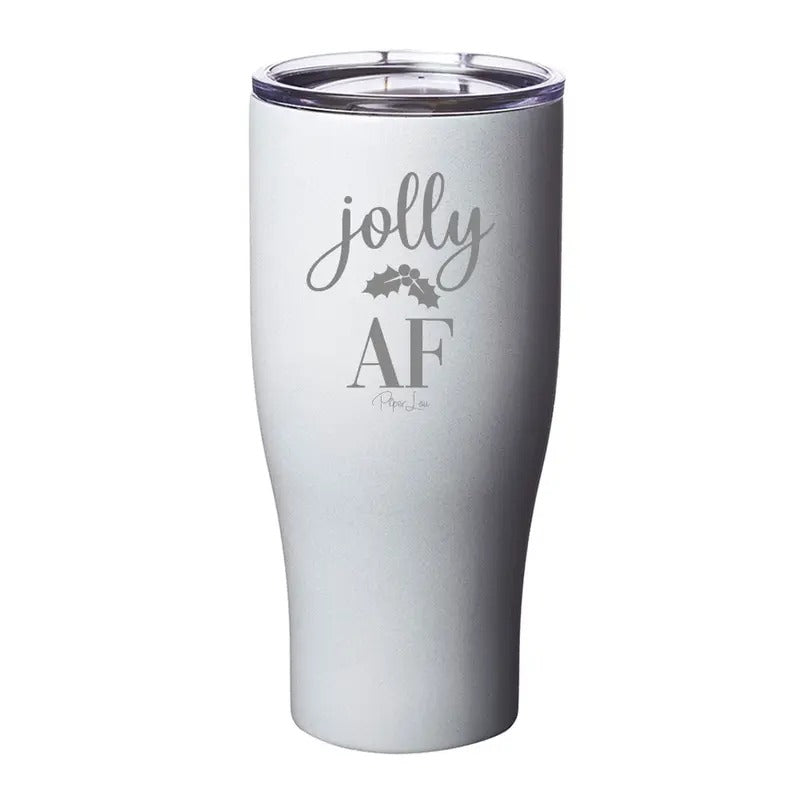 Christmas | Jolly AF Laser Etched Tumbler T-Shirts, Hoodie, Sweatshirt | WearSparks.com