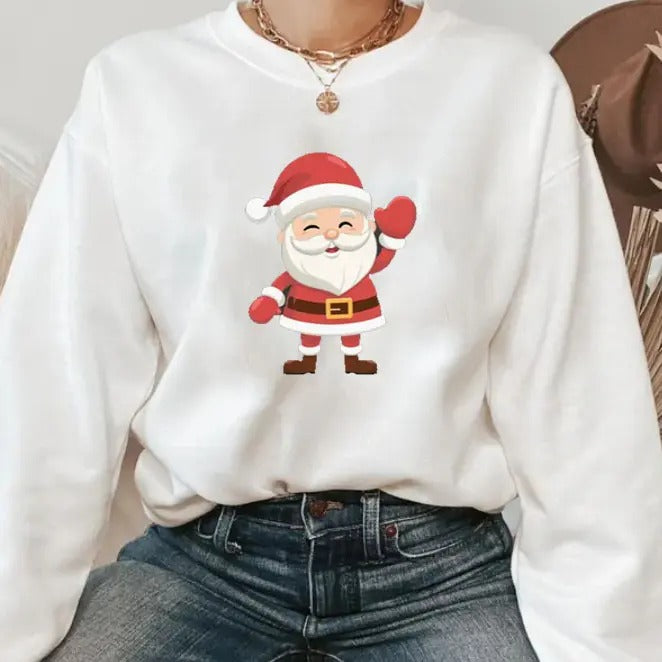 Christmas Crewneck Vintage Santa Sweatshirt, Retro Christmas Holiday Shirt, Vintage Sweatshirt, Christmas Sweatshirt, Santa Claus Shirt