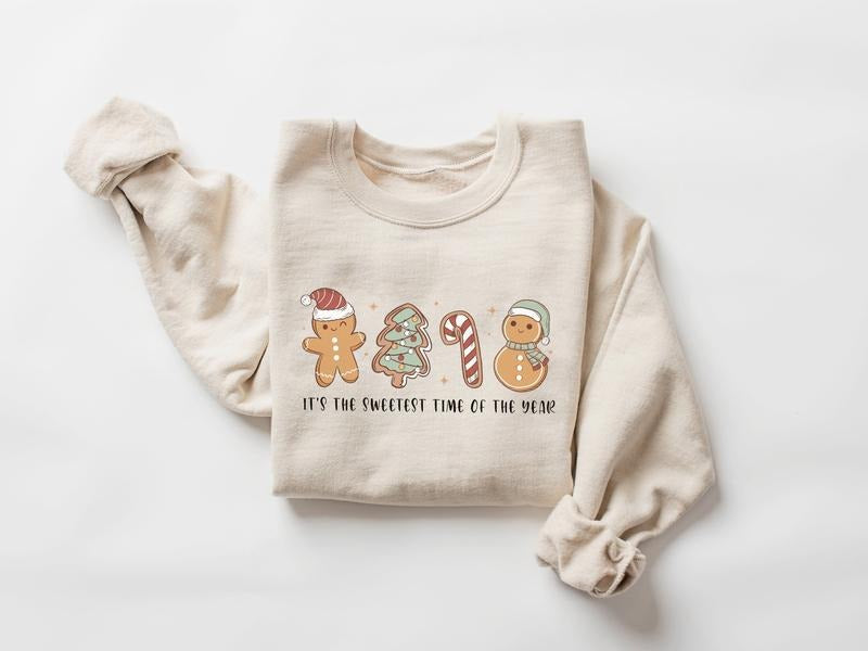 Christmas Gingerbread Cookie Sweatshirt, Cute Gingerbread Christmas Shirt, Gingerbread  Lover Gift, Xmas Christmas Matching Sweatshirt, Christmas Holiday Gifts