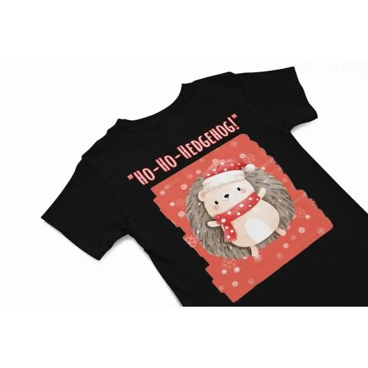 Christmas Hedgehog T shirt, Quirky hedgehog humour themed Christmas apparel, xmas Hoodie, Festive season holiday gift Made in USA