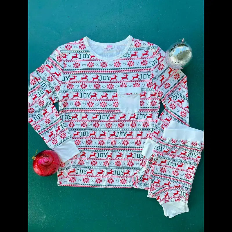 Christmas Joy Pajama Set - Mens T-Shirts, Hoodie, Sweatshirt | WearSparks.com