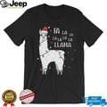 Christmas Llama Fa La La Llama Funny Holiday Pun Comfort Colors T Shirt