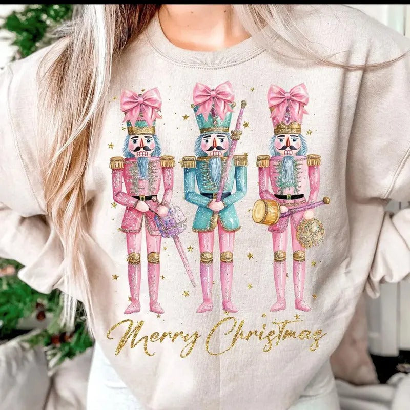 Christmas Nutcracker Sweatshirt, Nutcracker Christmas T-shirt,Merry Christmas sweatshirt,Cute nutcracker holiday top Hoodie,Gift 2024