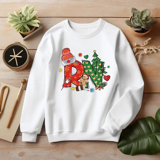 Christmas RN Shirt, Registered Nurse Holiday Shirt, RN Festive Shirt, RN Shirt, Registered Nurse Christmas Gift, Nurse Gift, Gift For Him, Gift For Her