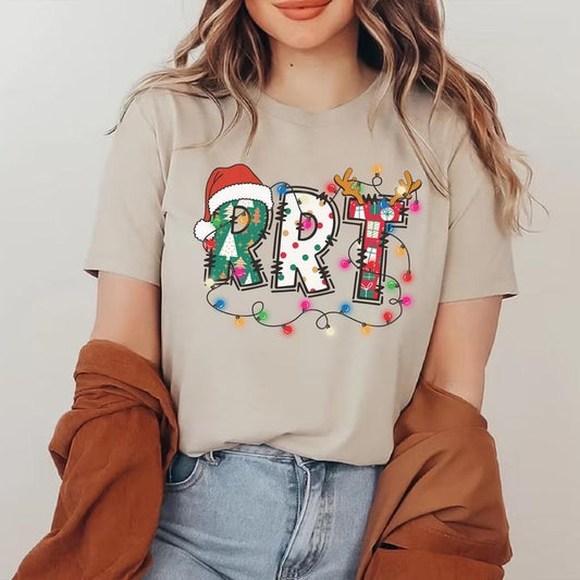 Christmas RRT Unisex T-shirt for Women, Respiratory Therapist Shirt, Rapid Response Team Tee