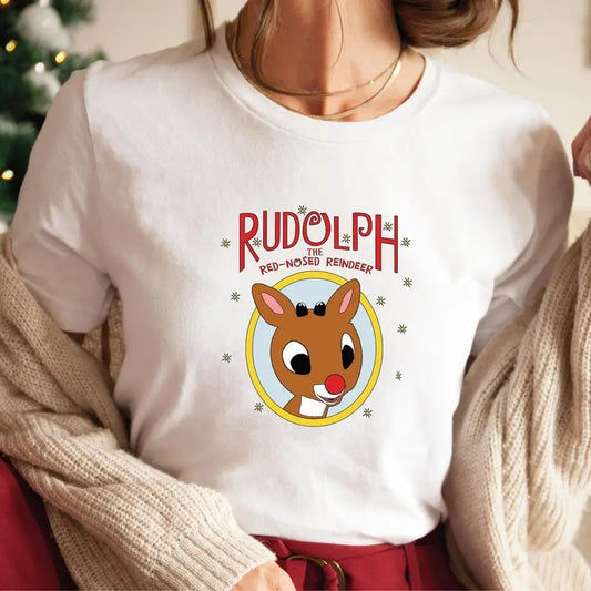 Christmas Rudolph Cute Shirt, the Red-nosed Reindeer TShirt,Christmas Frosty the Snow Man Sweatshirt, Frosty's Snowflake Hoodie, Snowman Christmas Shirt, Rudolph family Christmas Reindeer Tshirt, Christmas 90s Movies Lovers TShirt, Merry Christmas Gift