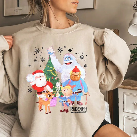 Christmas Rudolph The Red Nosed Reindeer Cute Sweatshirt, Wishlist of Misfits Toys Shirt, Rudolph Christmas Gift Shirt, 90s Christmas Movies Sweatshirt, Christmas Gifts, Rudolph Xmas Sweatshirt