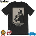 Christmas Spirit Santa Claus Smoking Vintage Style Holiday T Shirt