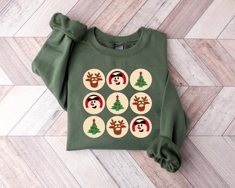 Christmas Sugar Cookie Sweatshirt, Christmas Cookies Sweatshirt, Cute Christmas Sweatshirt, Retro Christmas Sweater, Christmas Cookies Sweatshirt, Cute Xmas Gift, Xmas Winter Holiday Shirt