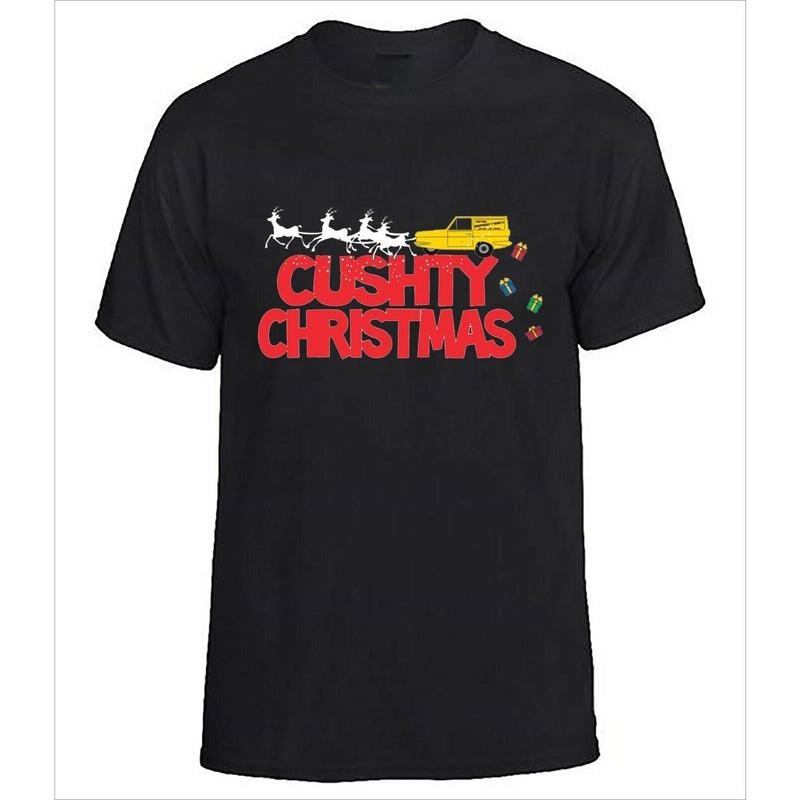 Christmas T-Shirt. Only Fools And Horses Inspired Cushty Christmas Ugly T-Shirts Made in USA