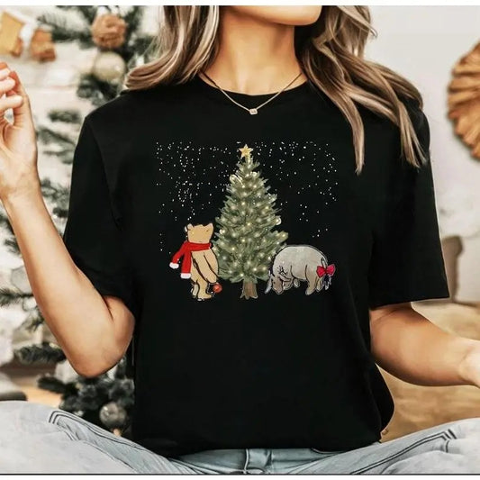 Christmas T-shirt, Christmas Lights Shirt, Christmas Family Top, Holiday Gift, Christmas Family Matching Shirt, Santa, Decorate Tree