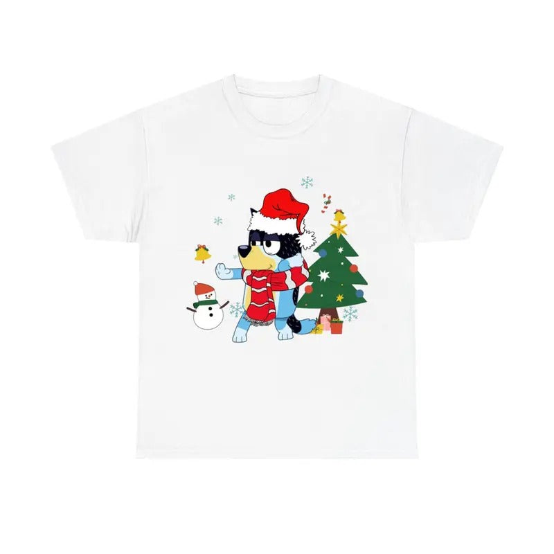 Christmas Tee, Cartoon Dog Cute Christmas Shirt Hoodie, Sweatshirt | WearSparks.com