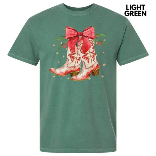 Christmas Time Boots Comfort Colors T-Shirt 'NLB'