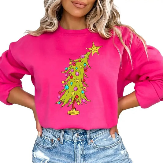 Christmas Tree - Trendy Christmas Tree, Sweatshirt, Christmas, Holidays, Gifts, Christmas Sweatshirt, Holiday Sweatshirtstyle{n002}2