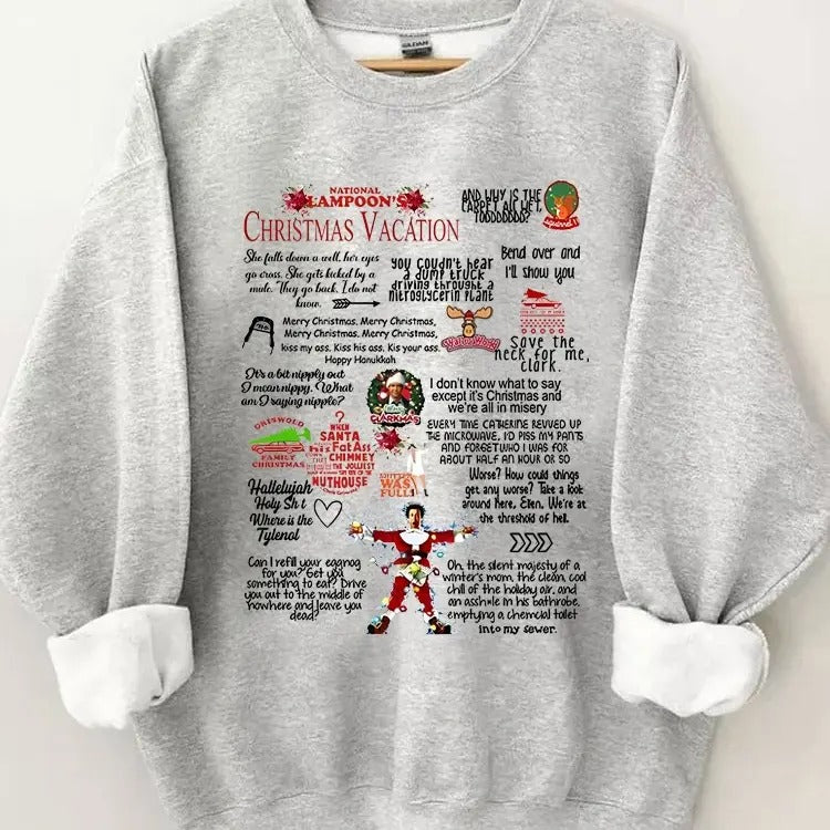Christmas Vacation Rant Sweatshirt, Christmas Vacation Quotes, Clark Griswold Sweatshirt, National Lampoons Vacation Sweatshirt, Family X-mas Tee, Christmas 2024 Hoodie, Holiday Sweatshirt, Christmas Gift Sweater